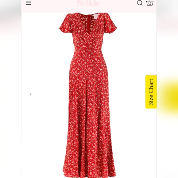 **Last One Left**Selkie The Flutter Slip Dress in Jam Cake - Picture 14 of 16